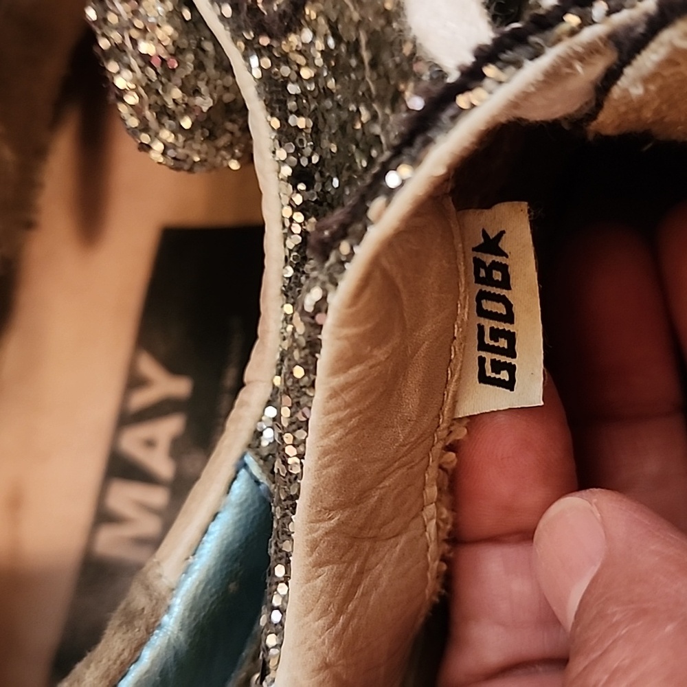 Golden Goose MAY Glitter Sylver Sneakers - Picture 5 of 16